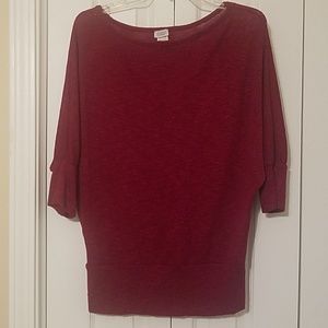 Charming Charlie Burgundy Sweater